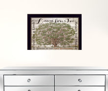 Lessons From A Tree Black Framed Print Wall Art