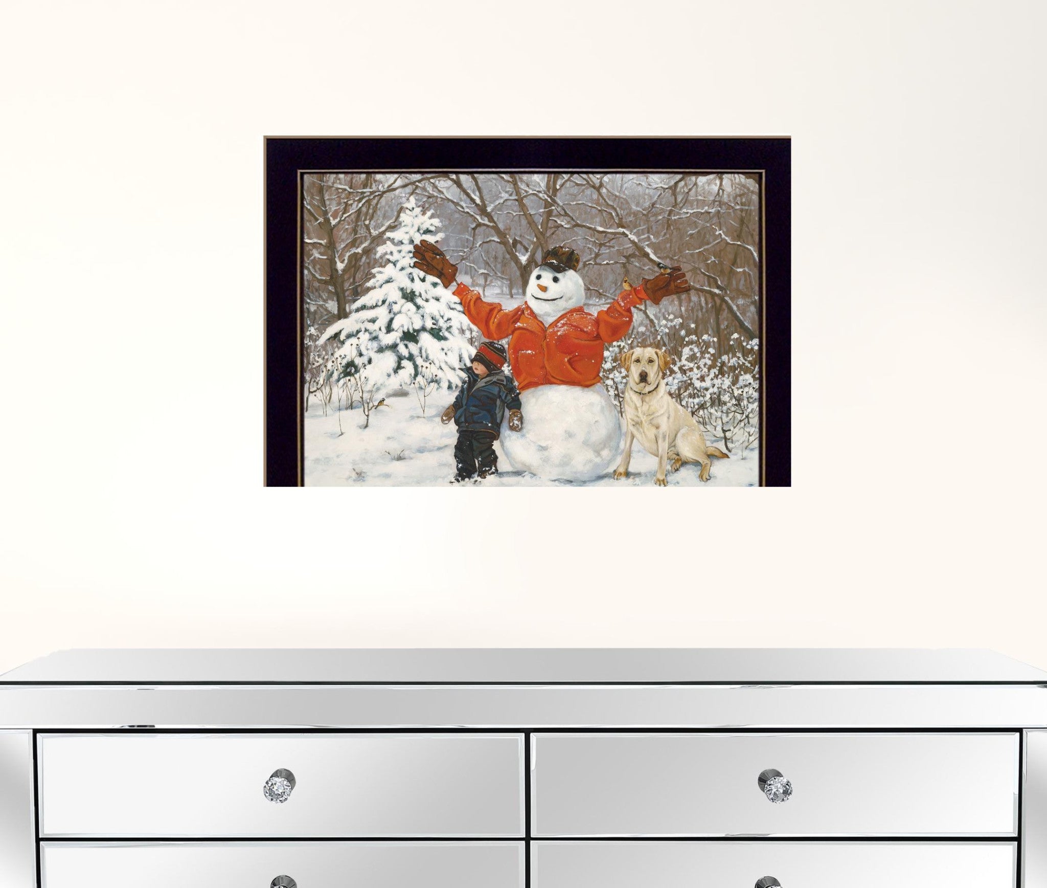 Buddies 2 Black Framed Print Wall Art