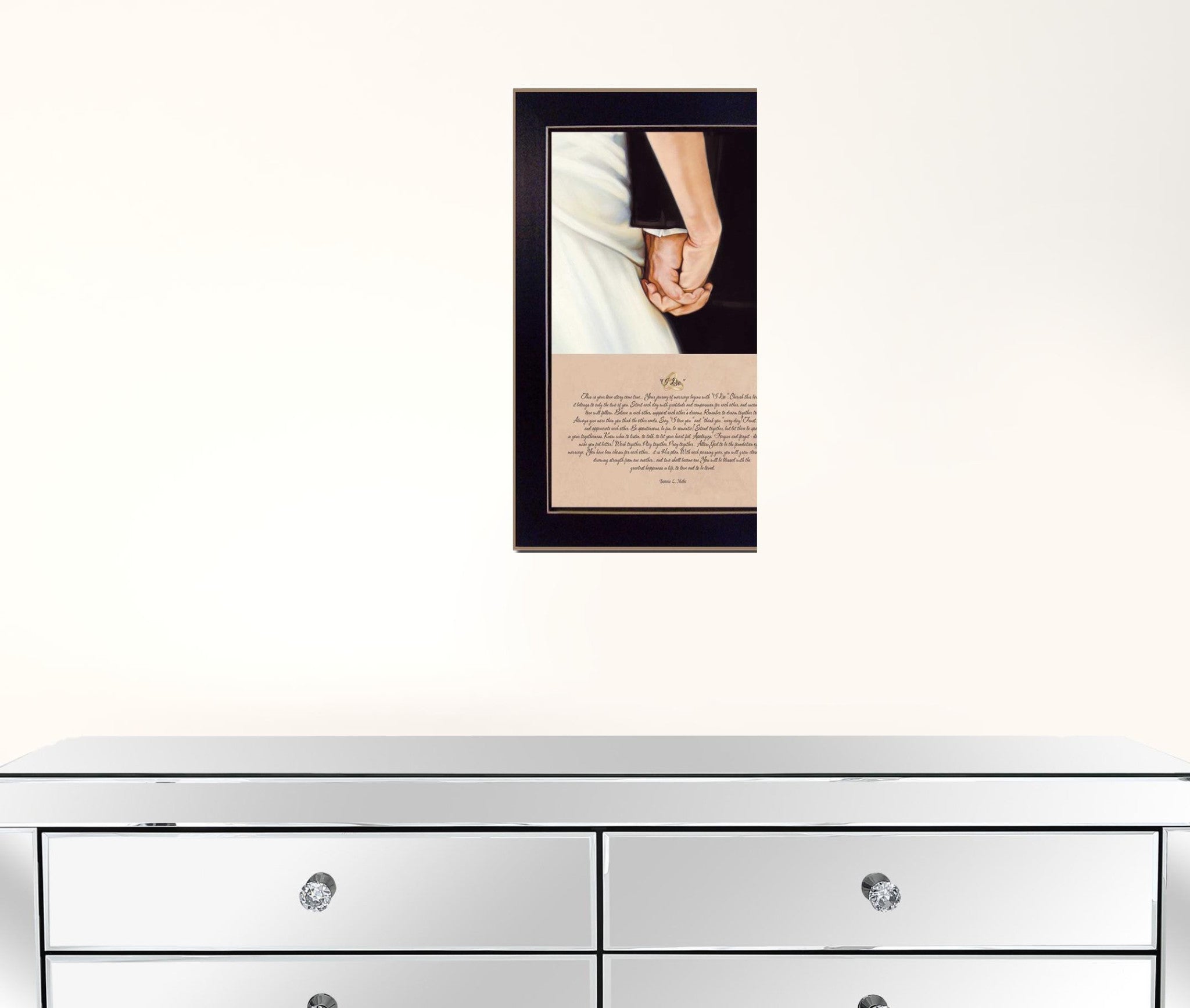 I Do Black Framed Print Wall Art