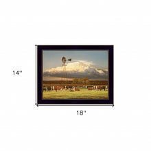 Summer Pastures Black Framed Print Wall Art