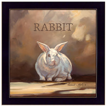 Ruby The Rabbit Black Framed Print Wall Art