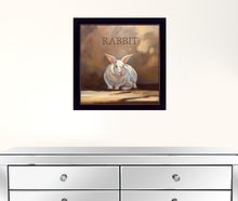 Ruby The Rabbit Black Framed Print Wall Art