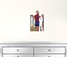 Looking Over The Rail White Framed Print Wall Art