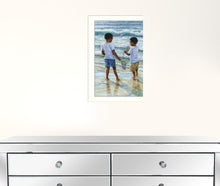 Ocean Discoveries White Framed Print Wall Art