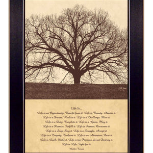 Life Is 1 Black Framed Print Wall Art