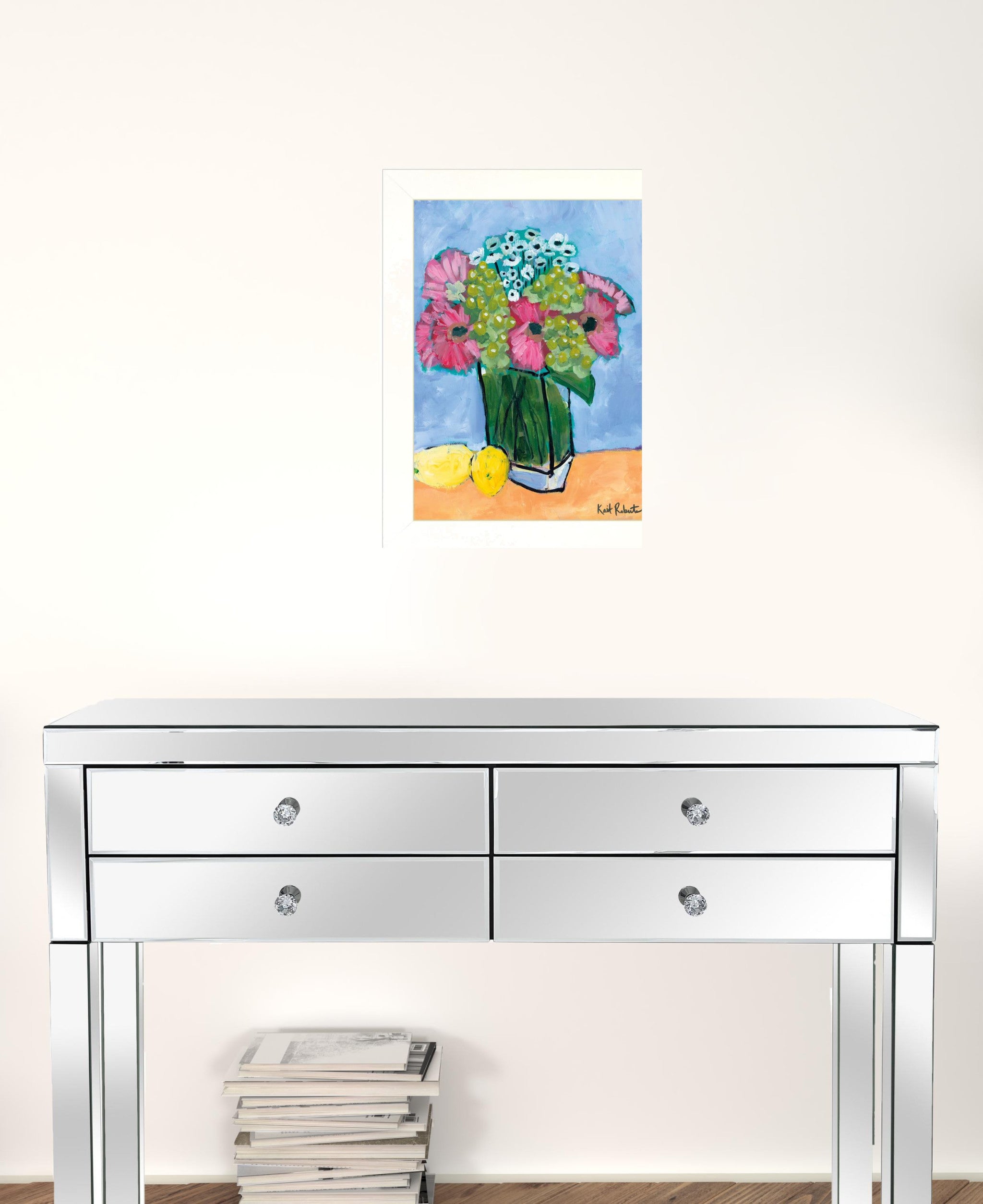 Kitchen Table Series II White Framed Print Wall Art