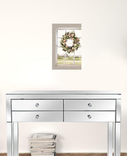 Summer View 1 Gray Framed Print Wall Art