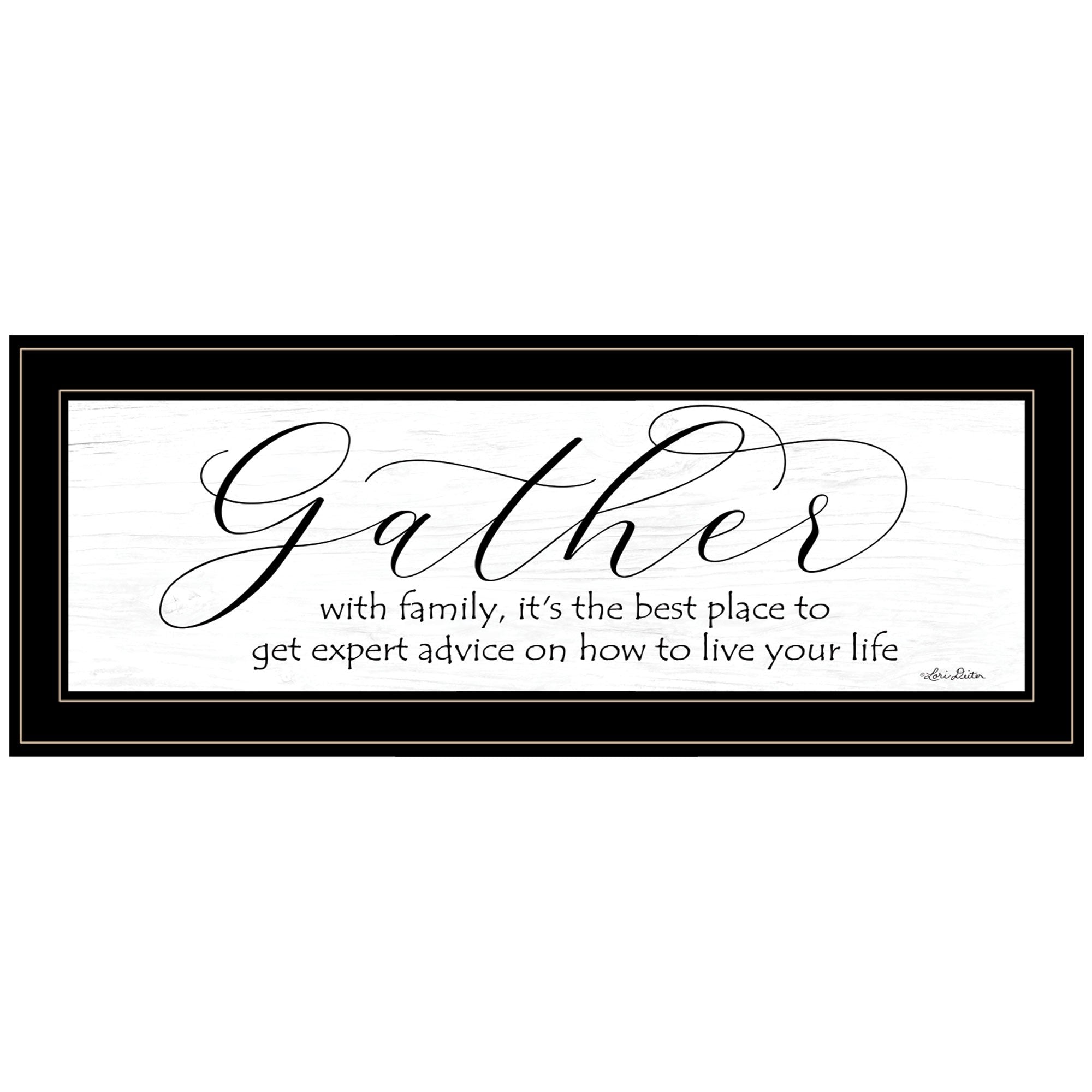 Expert Advice 2 Black Framed Print Wall Art