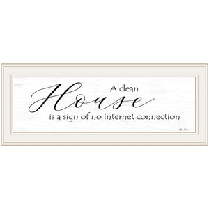 A Clean House 1 White Framed Print Wall Art