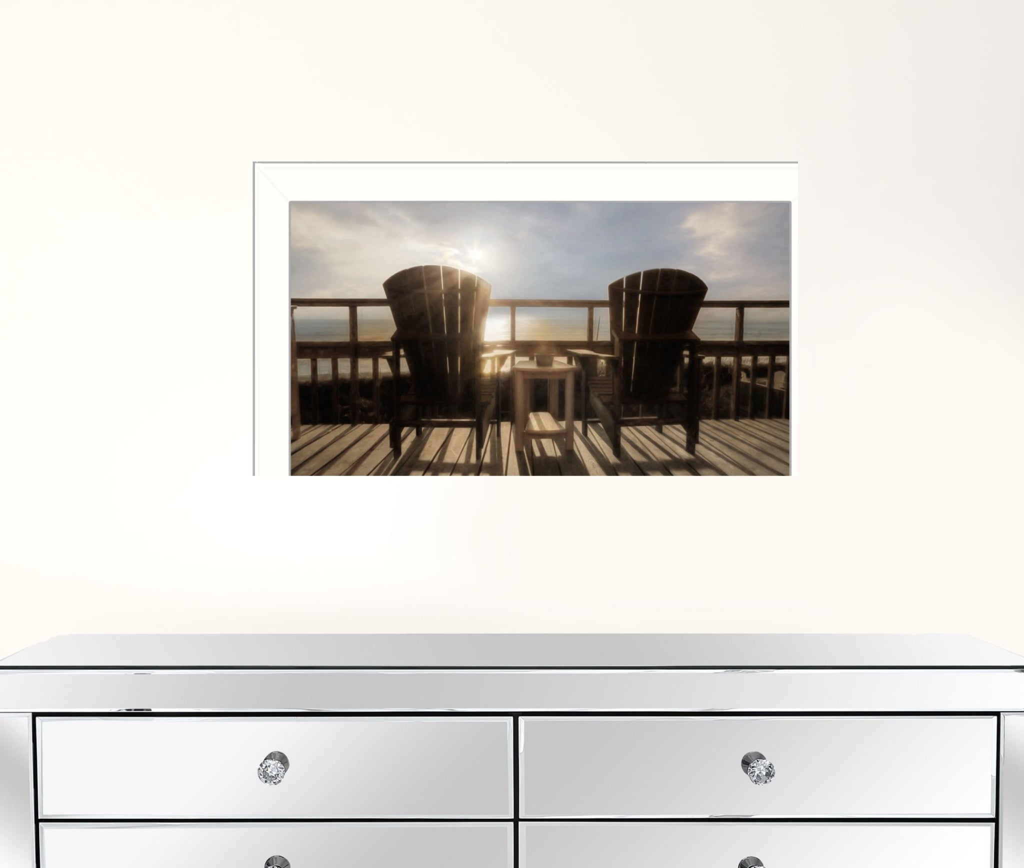 Front Row Seats 3 White Framed Print Wall Art