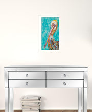 Pelican II White Framed Print Wall Art