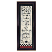 Bath Rules 6 Black Framed Print Wall Art