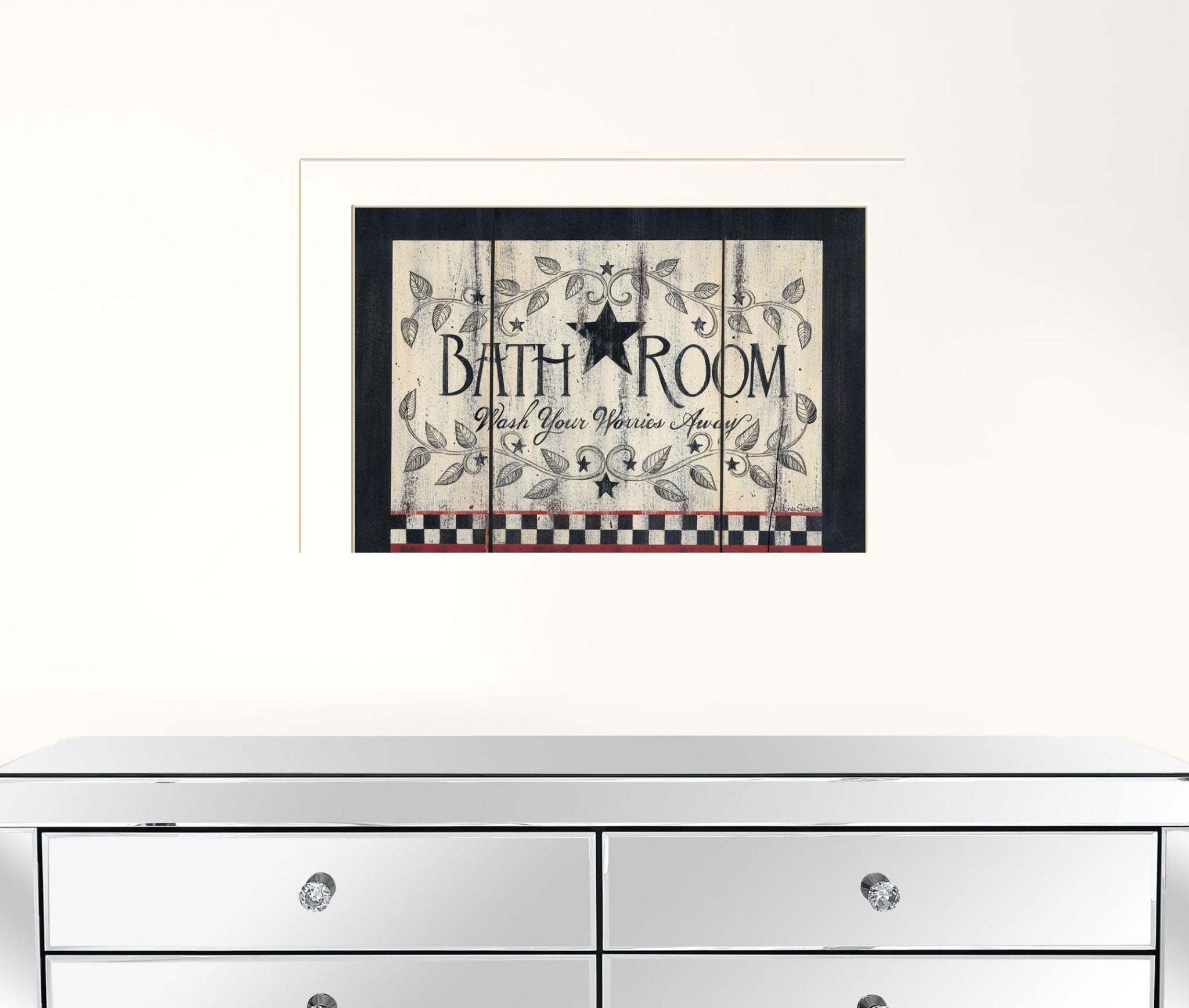 Bathroom 7 White Framed Print Wall Art