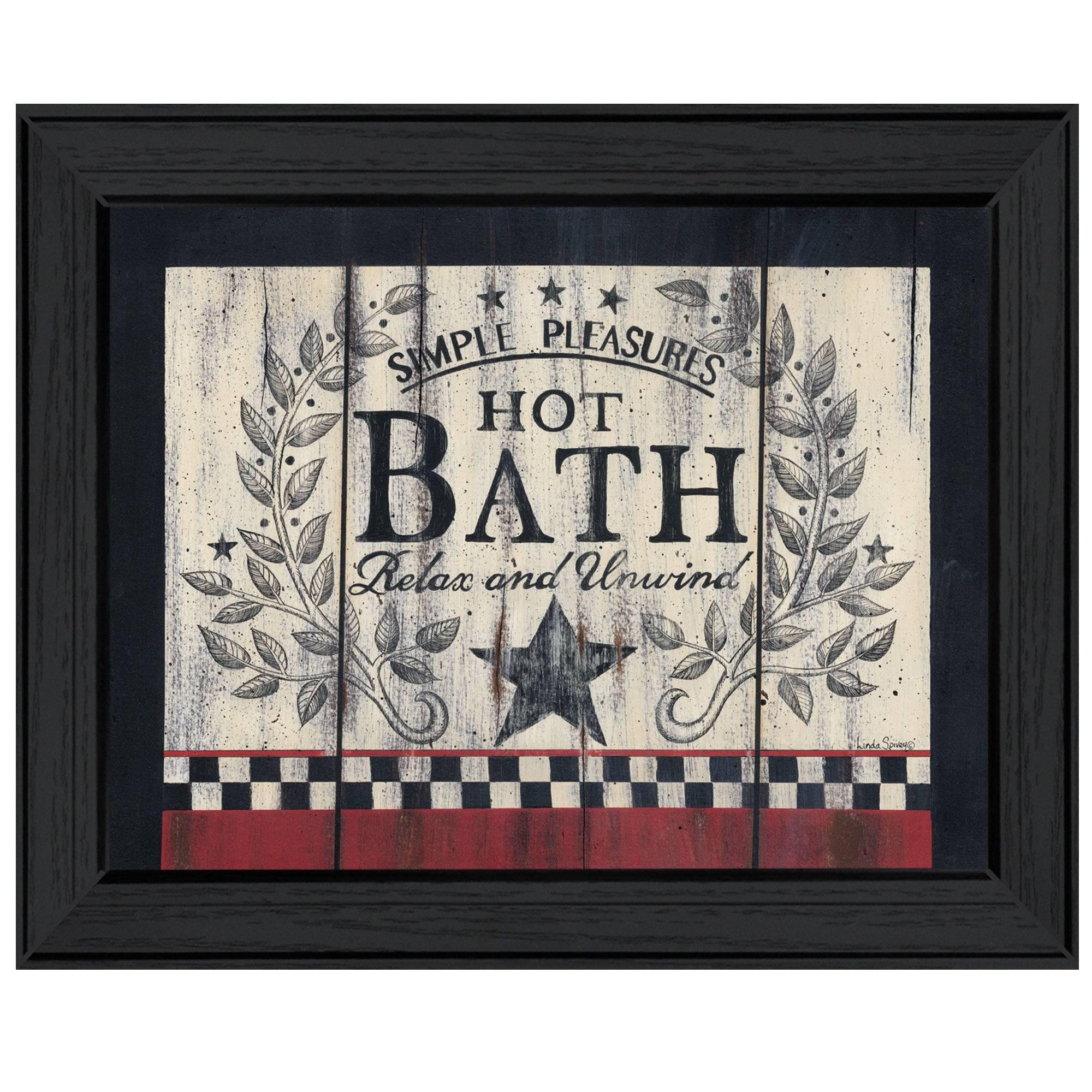 Hot Bath 10 Black Framed Print Wall Art