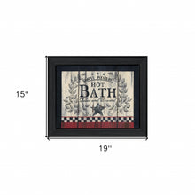 Hot Bath 10 Black Framed Print Wall Art