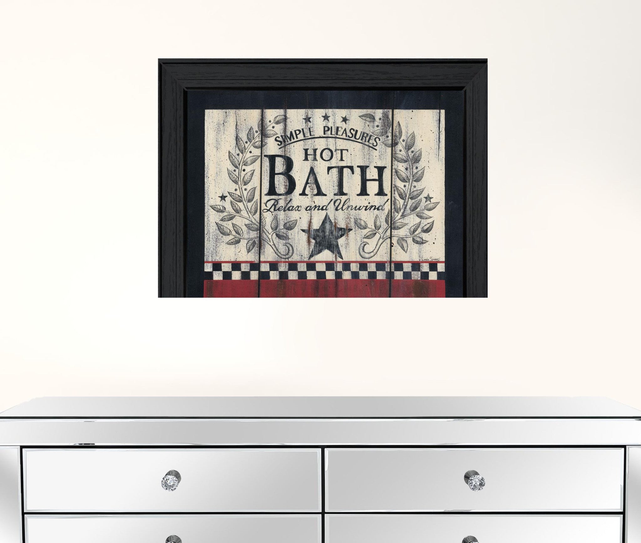 Hot Bath 10 Black Framed Print Wall Art