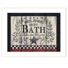 Hot Bath 11 White Framed Print Wall Art