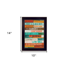 A New Day 1 Black Framed Print Wall Art