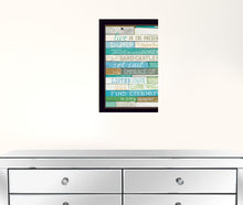 Live In The Present 1 Black Framed Print Wall Art