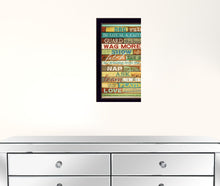 Dog Rules Black Framed Print Wall Art