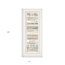 Mr And Mrs 2 White Framed Print Wall Art