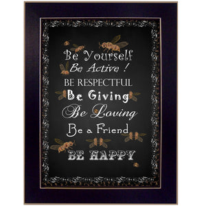 Be Yourself 1 Black Framed Print Wall Art