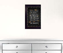 Be Yourself 1 Black Framed Print Wall Art