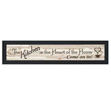Kitchen Is The Heart Of The Home 1 Black Framed Print Wall Art