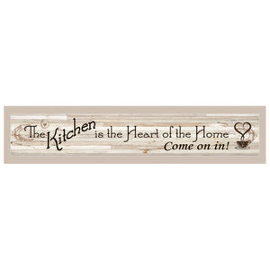 Kitchen Is The Heart Of The Home 4 Gray Framed Print Kitchen Wall Art