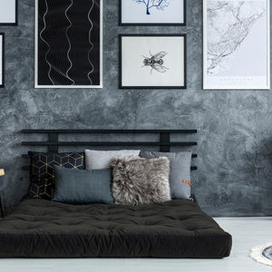 Black Double Poly Twin Futon Mattress 8"