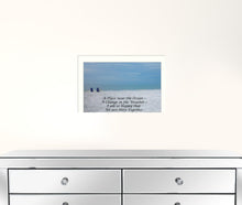 A Place Near The Ocean White Framed Print Wall Art