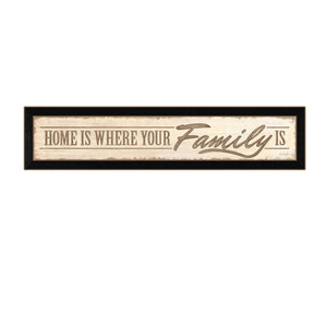 Home Is? 2 Black Framed Print Wall Art