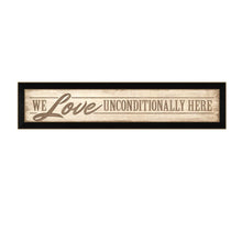 Love Unconditionally 2 Black Framed Print Wall Art