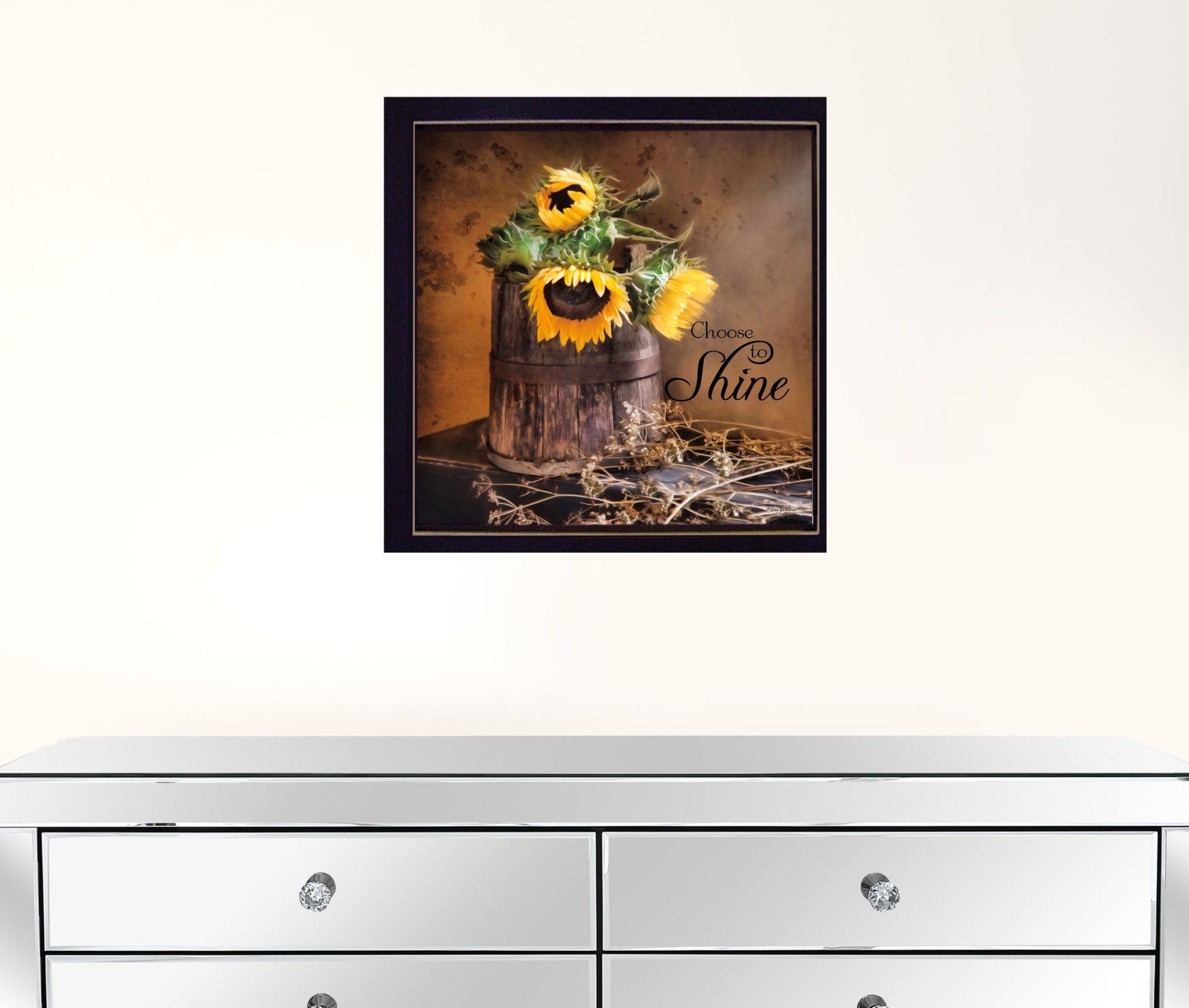 Choose To Shine Black Framed Print Wall Art