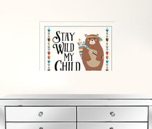 Stay Wild My Child 2 White Framed Print Wall Art