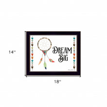 Dream Big 1 Black Framed Print Wall Art