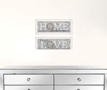 Set Of Two Where Our Story Begins 1 White Framed Print Wall Art