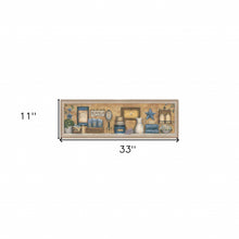 Starlight Bath 4 Brown Framed Print Wall Art