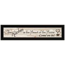 Kitchen Is The Heart Of The Home 7 Black Framed Print Wall Art