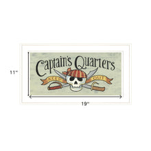 Captains Quarters 1 White Framed Print Wall Art