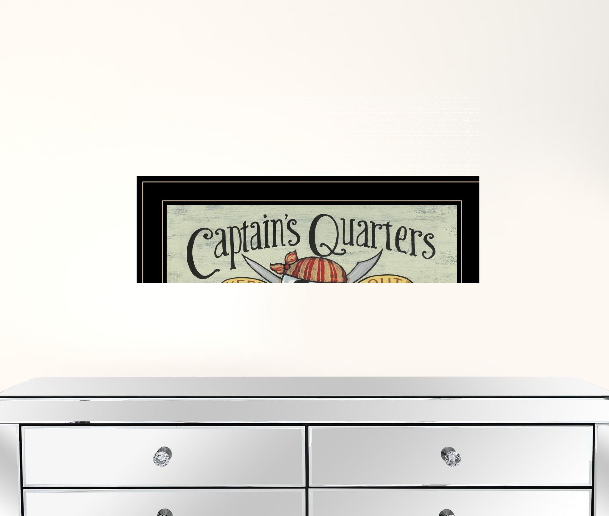 Captains Quarters 2 Black Framed Print Wall Art