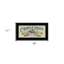 Captains Quarters 2 Black Framed Print Wall Art