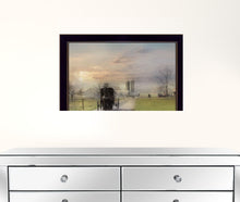 Morning Exercise 1 Black Framed Print Wall Art