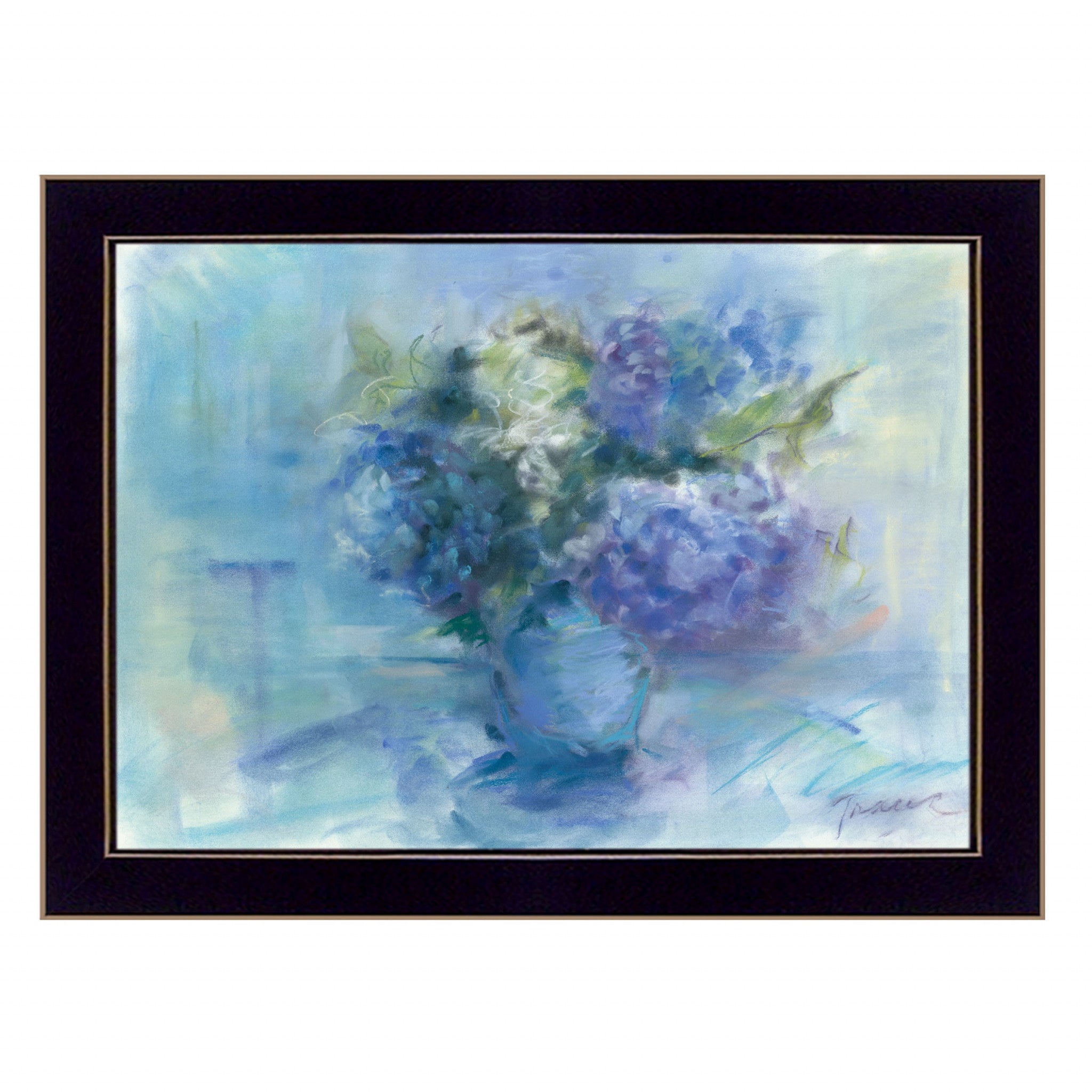 Bouquet 1 Black Framed Print Wall Art
