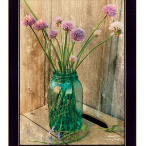 Country Chives 3 Black Framed Print Wall Art