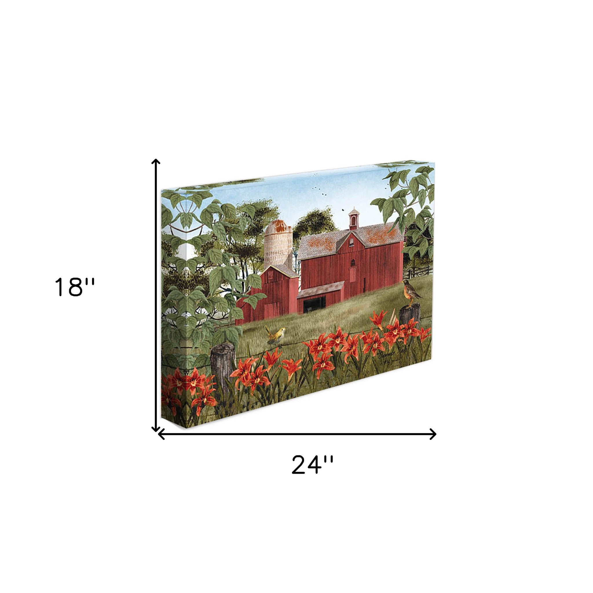 Summer Days 2 Wrapped Canvas Print Wall Art