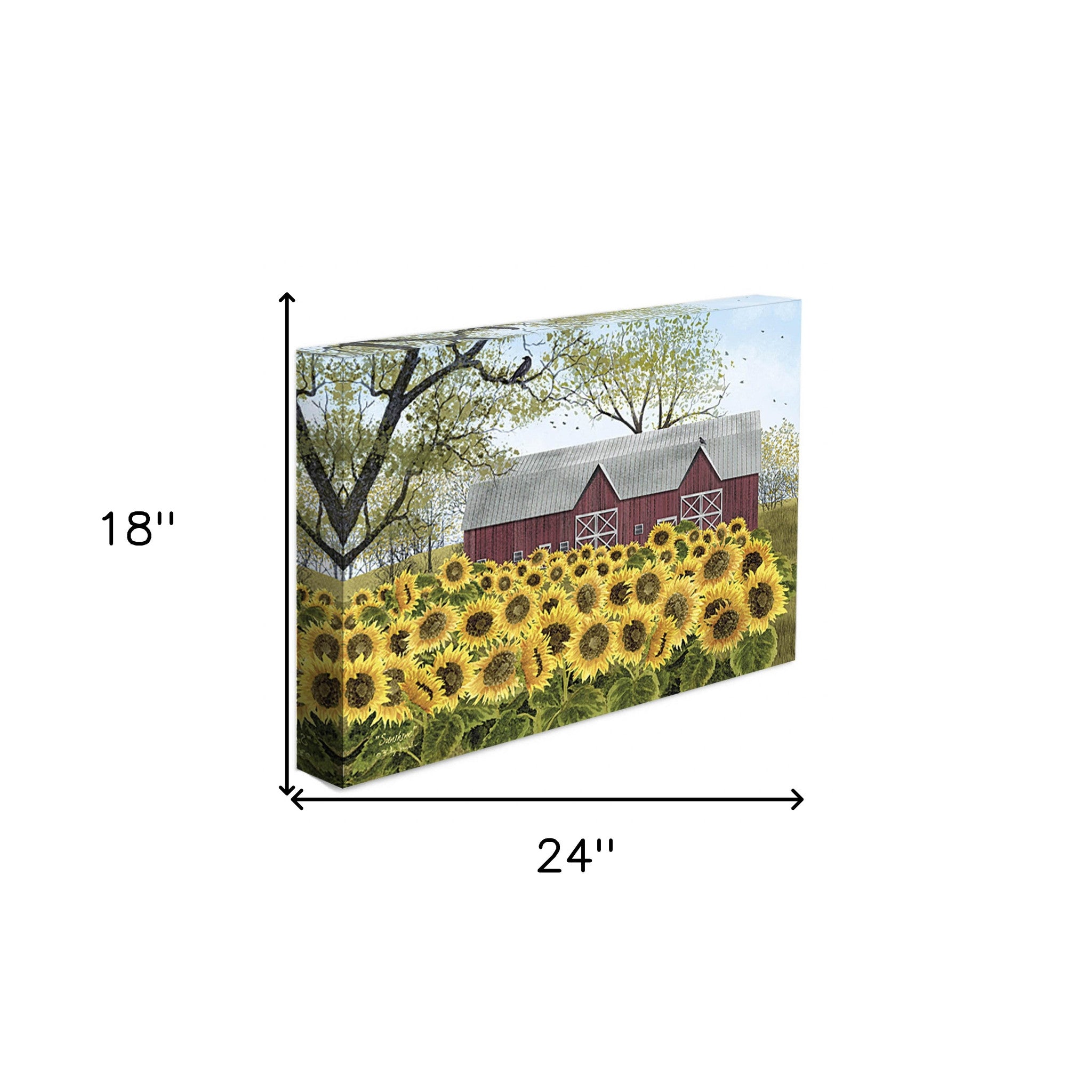 Sunshine 3 Wrapped Canvas Print Wall Art