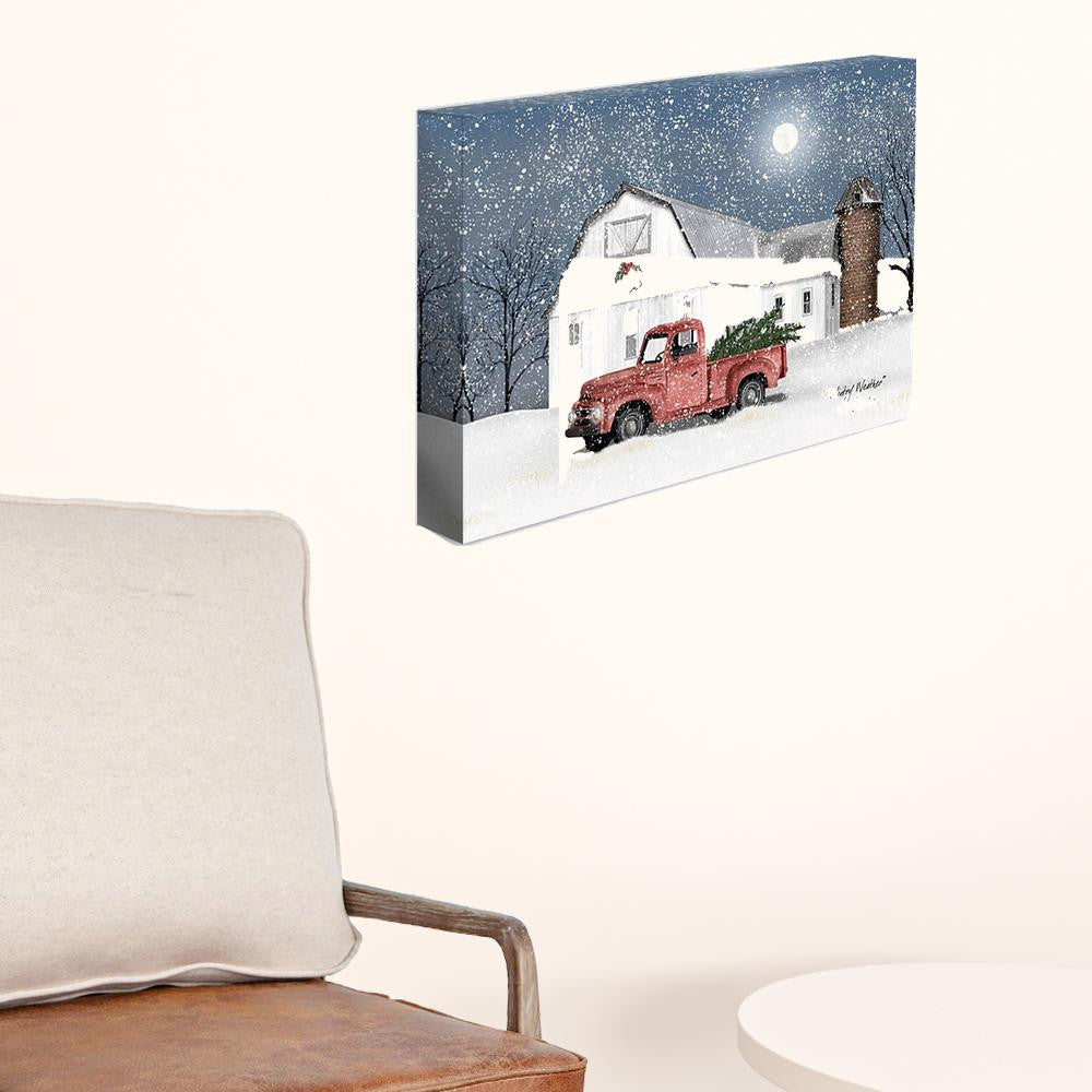 Wintry Weather Wrapped Canvas Print Wall Art