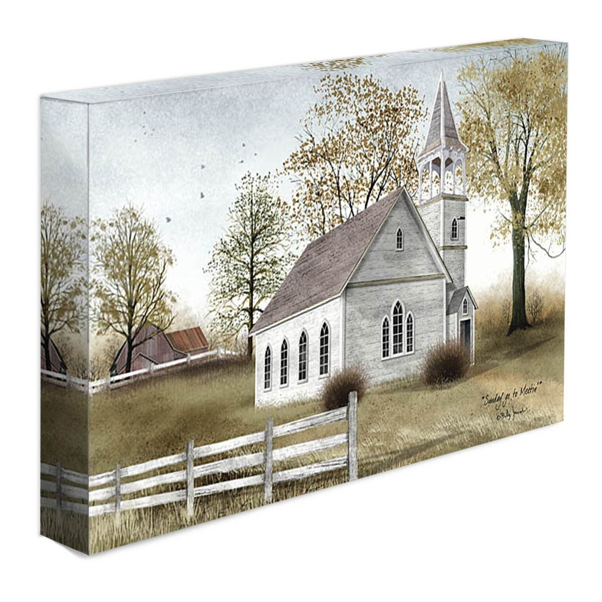 Sunday Go To Meetin Wrapped Canvas Print Wall Art