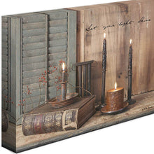 Let Your Light Shine Wrapped Canvas Print Wall Art